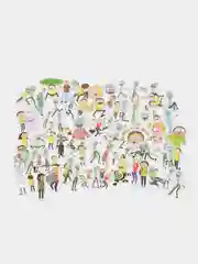 Стикеры Рик и Морти, 50шт, наклейки / стикерпак