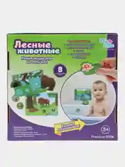 Настольная развивающая игра на липучках Лесные Животные Picnmix, игры в дорогу для малышей