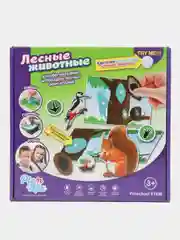 Настольная развивающая игра на липучках Лесные Животные Picnmix, игры в дорогу для малышей