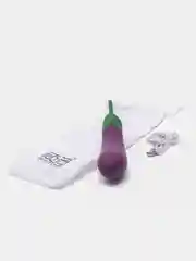 Вибратор "Баклажан crazy", USB зарядка, наслаждение, секс-игрушка, 21 см