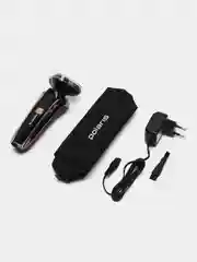 Электрическая бритва Polaris PMR 0307RС wet&dry PRO 5 BLADES+ Черный/хром