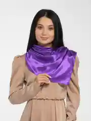 Пурпурный платок на голову женский