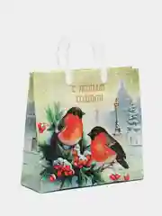 Небесно-голубой пакет подарочный/Мягкий пластик/Оригинальный,прочный пакет на каждый день