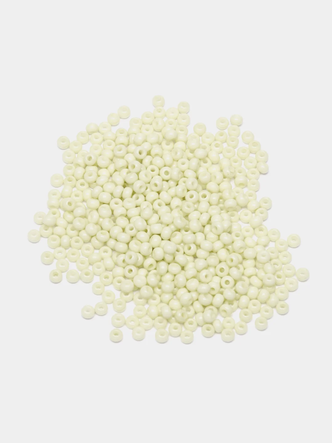 Зелёный хаки бисер чешский Preciosa, Чехия, № 10, Natural Opaque