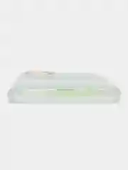 Лавандовый чехол силиконовый для Note 11, с рисунком, из органического стекла