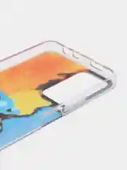 Светло-оранжевый чехол силиконовый для Note 11 Pro, с рисунком, из органического стекла