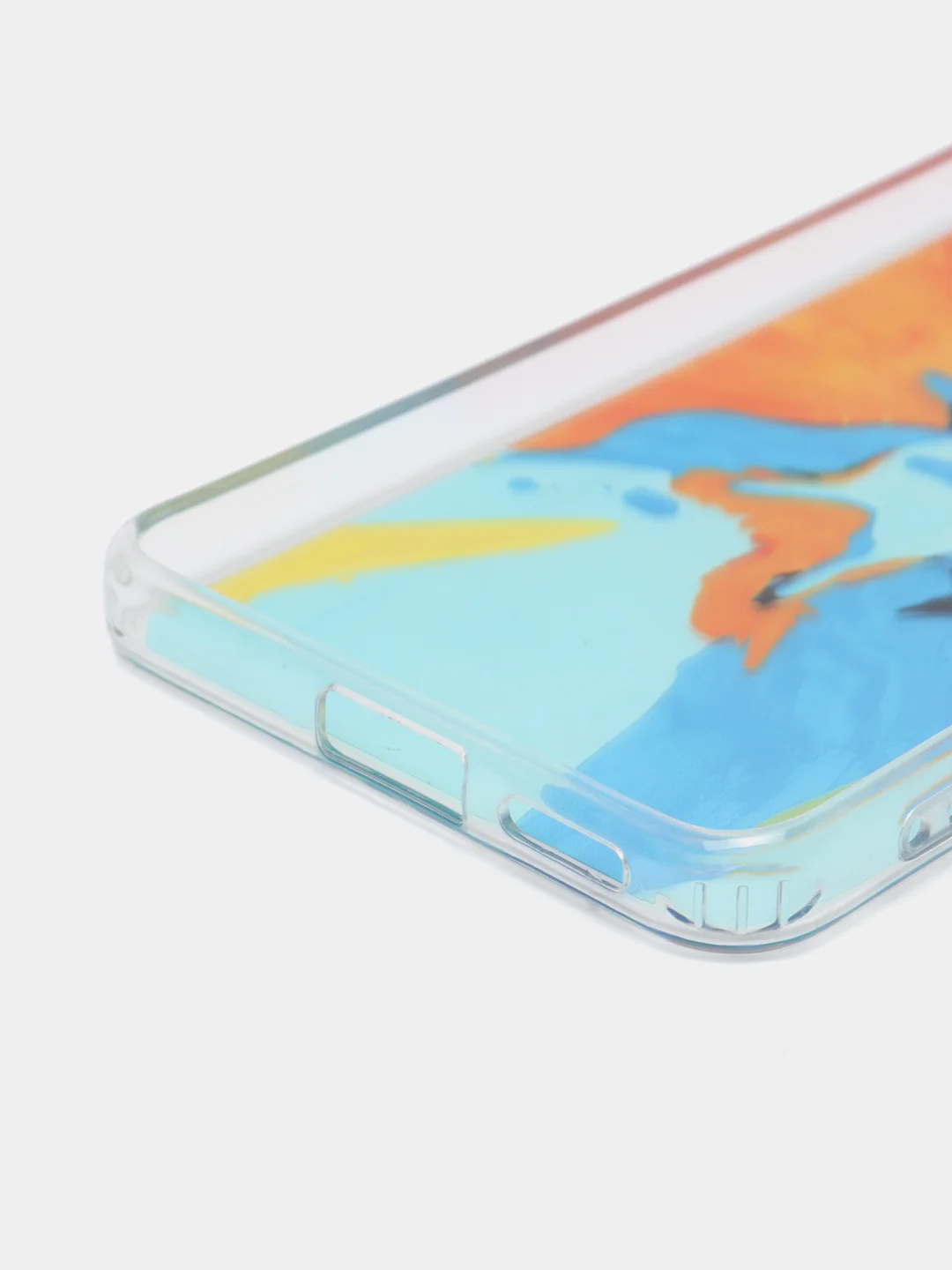 Светло-оранжевый чехол силиконовый для Note 11 Pro, с рисунком, из органического стекла