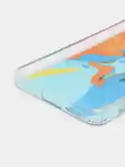 Светло-оранжевый чехол силиконовый для Note 11 Pro, с рисунком, из органического стекла