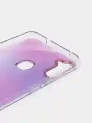 Лавандовый силиконовый чехол Samsung A11 M11 рисунком,из органического стекла
