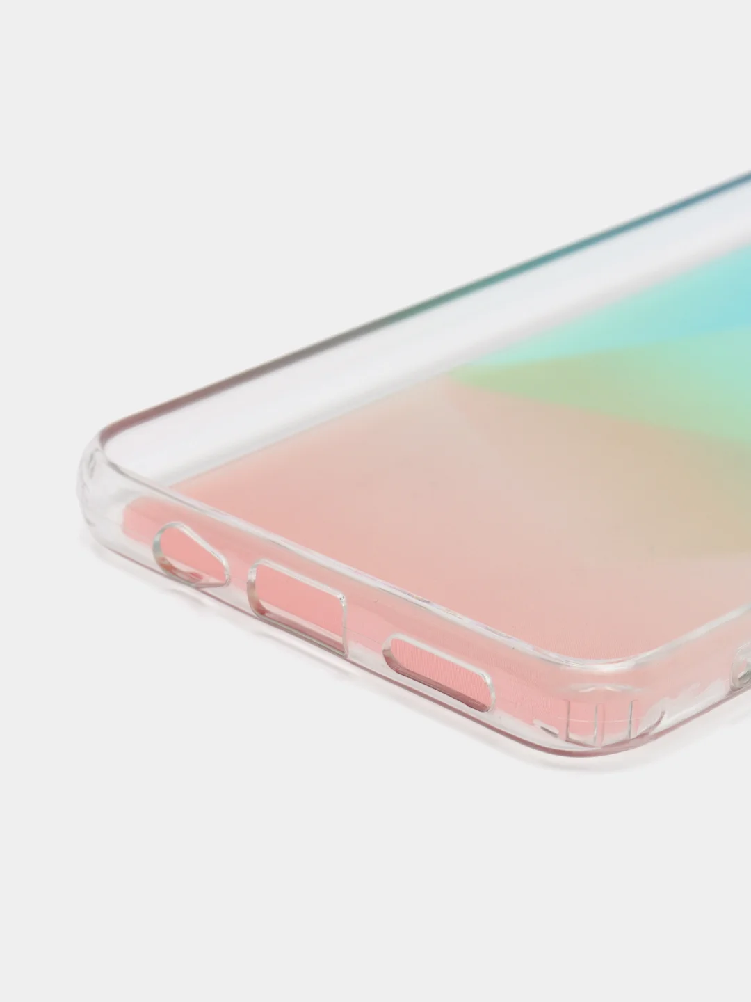 Мятный чехол силиконовый для Note 11, с рисунком, из органического стекла