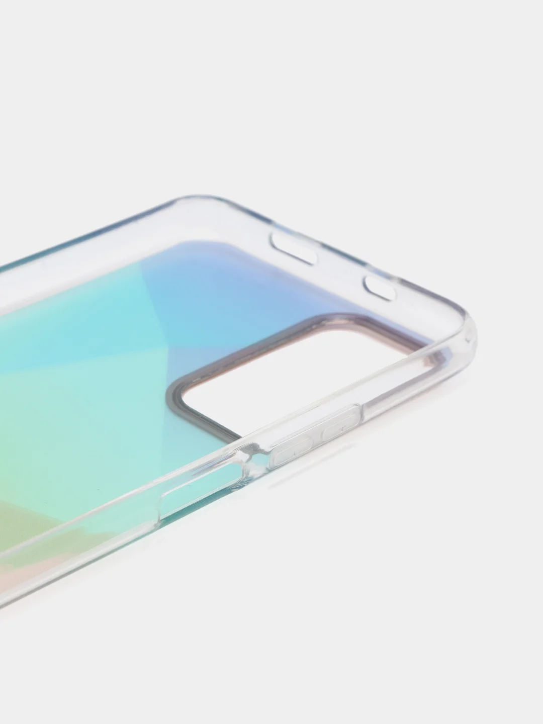 Мятный чехол силиконовый для Note 11, с рисунком, из органического стекла