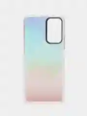 Мятный чехол силиконовый для Note 11, с рисунком, из органического стекла