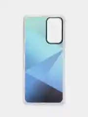 Синий чехол силиконовый для Note 11, с рисунком, из органического стекла