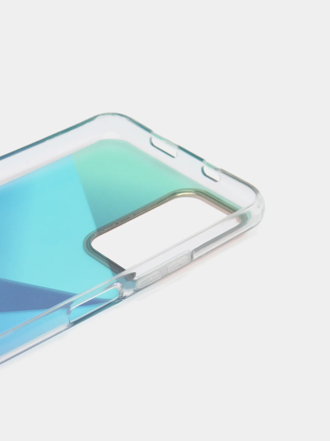 Синий чехол силиконовый для Note 11, с рисунком, из органического стекла