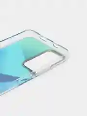 Синий чехол силиконовый для Note 11, с рисунком, из органического стекла