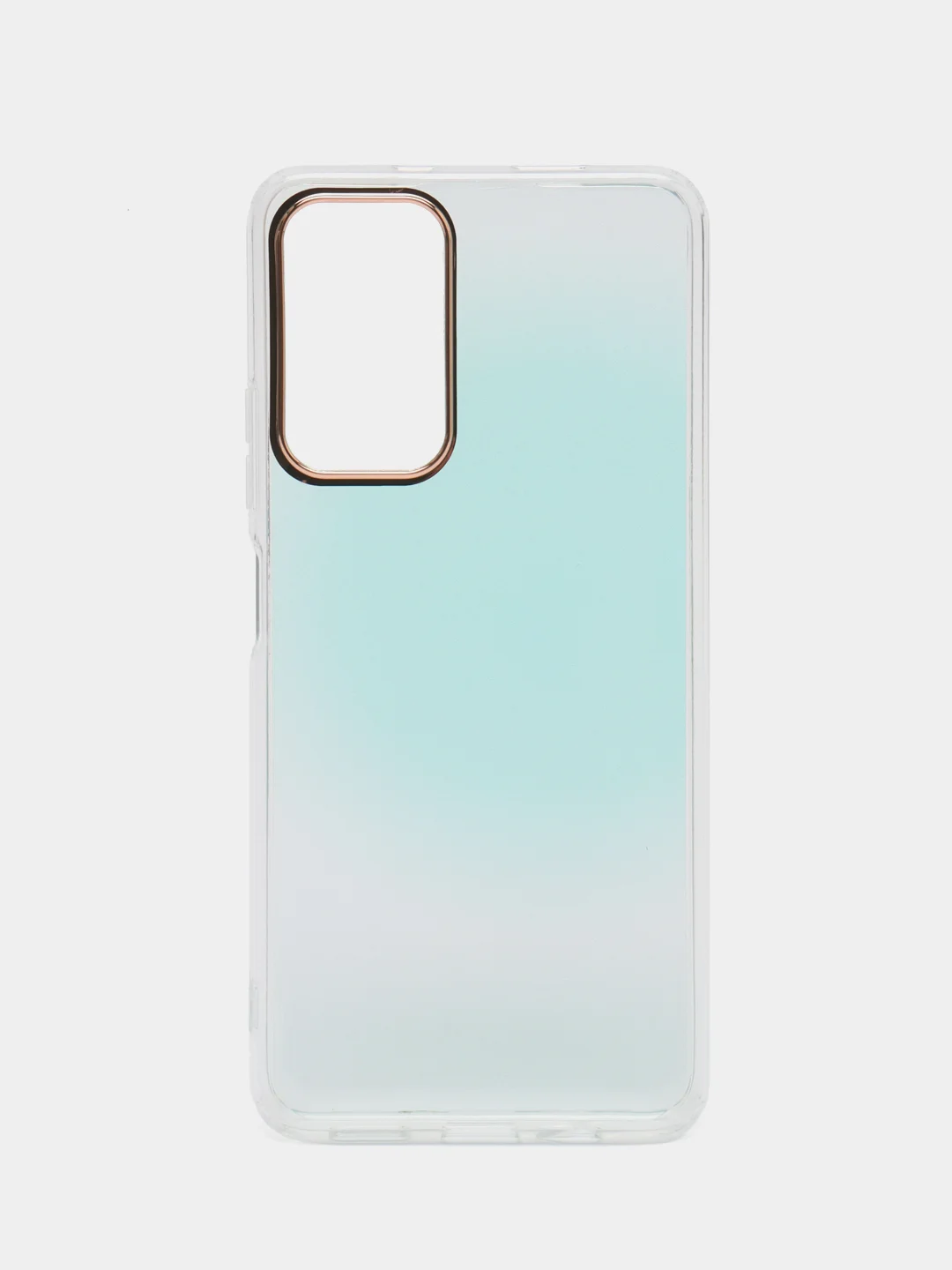 Бирюзовый чехол силиконовый для Note 11, с рисунком, из органического стекла