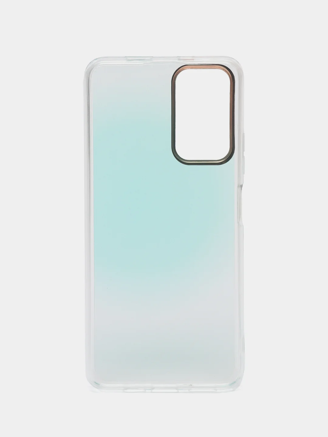 Бирюзовый чехол силиконовый для Note 11, с рисунком, из органического стекла