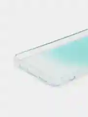 Бирюзовый чехол силиконовый для Note 11, с рисунком, из органического стекла