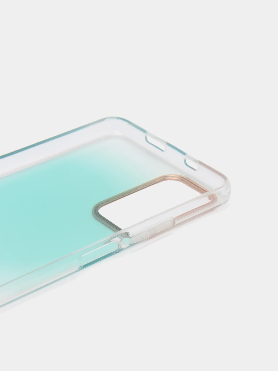 Бирюзовый чехол силиконовый для Note 11, с рисунком, из органического стекла