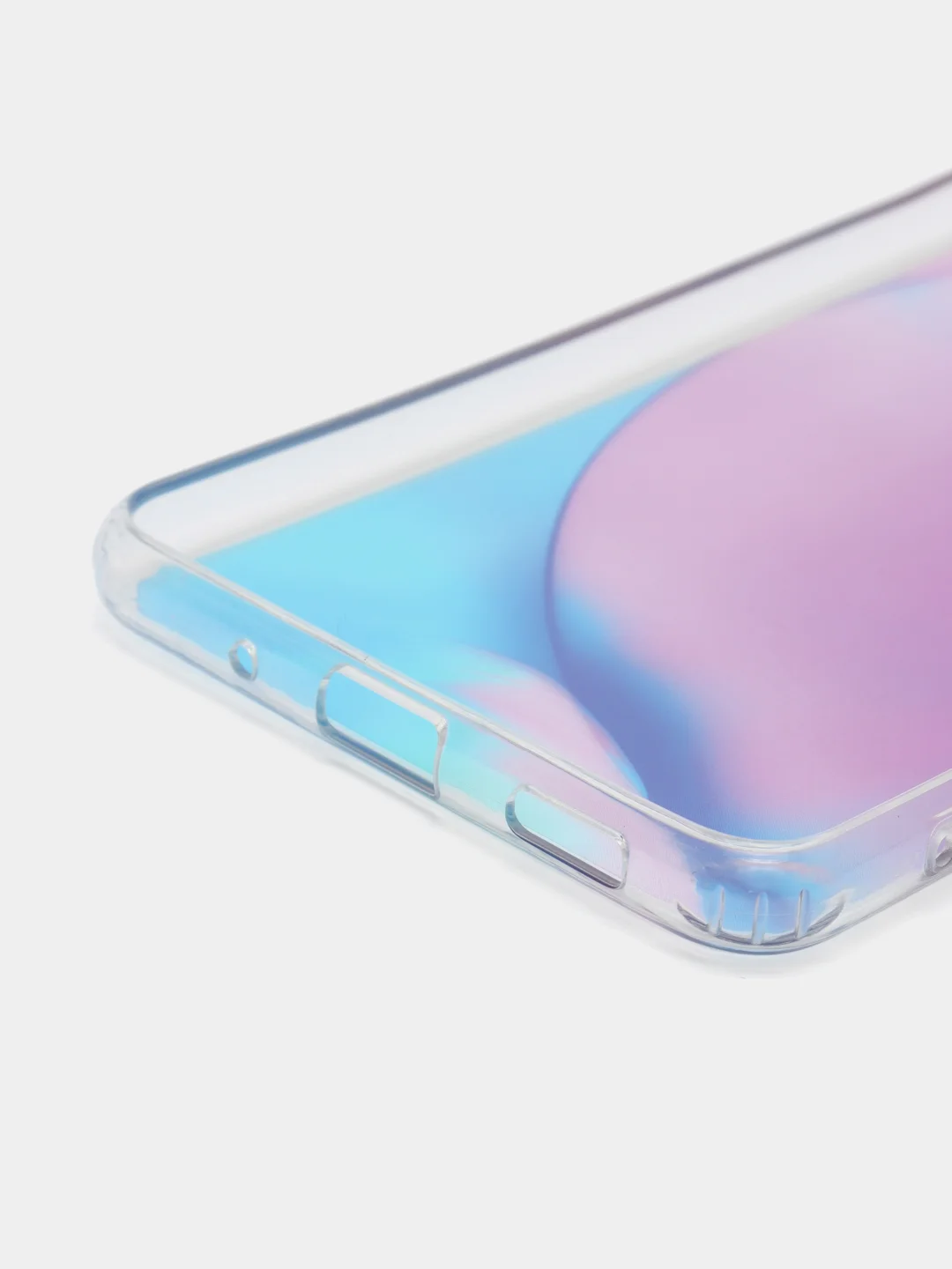 Лавандовый силиконовый чехол Samsung M52 рисунком,из органического стекла