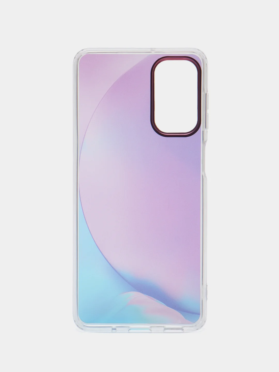 Лавандовый силиконовый чехол Samsung M52 рисунком,из органического стекла