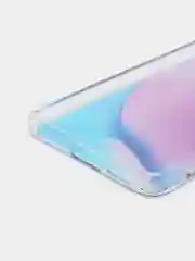 Лавандовый чехол силиконовый для Note 11 Pro, с рисунком, из органического стекла