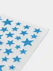 Синий наклейки для ногтей, слайдеры со звездами  10 цветов, 3 шт