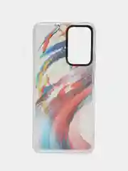 Алый чехол силиконовый для Note 11 Pro, с рисунком, из органического стекла