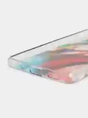 Алый силиконовый чехол Samsung M52 рисунком,из органического стекла