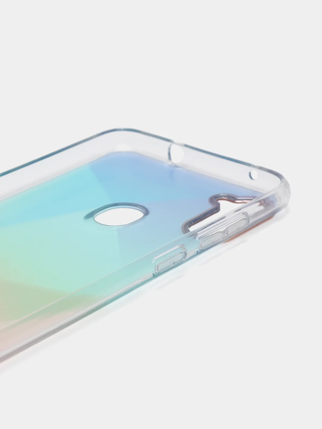 Мятный силиконовый чехол Samsung A11 M11 рисунком,из органического стекла