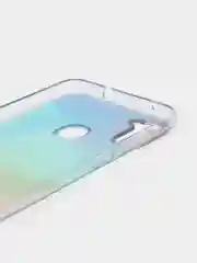 Мятный силиконовый чехол Samsung A11 M11 рисунком,из органического стекла