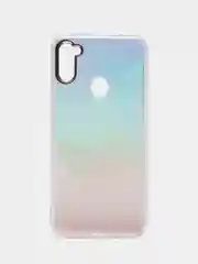 Мятный силиконовый чехол Samsung A11 M11 рисунком,из органического стекла