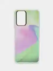 Салатовый силиконовый чехол Xiaomi Redmi 10 рисунком,из органического стекла