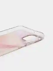 Розовый силиконовый чехол Samsung A22 рисунком,из органического стекла