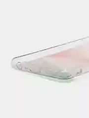 Розовый силиконовый чехол Samsung A22 рисунком,из органического стекла