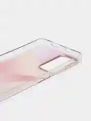 Розовый чехол силиконовый для Note 11, с рисунком, из органического стекла