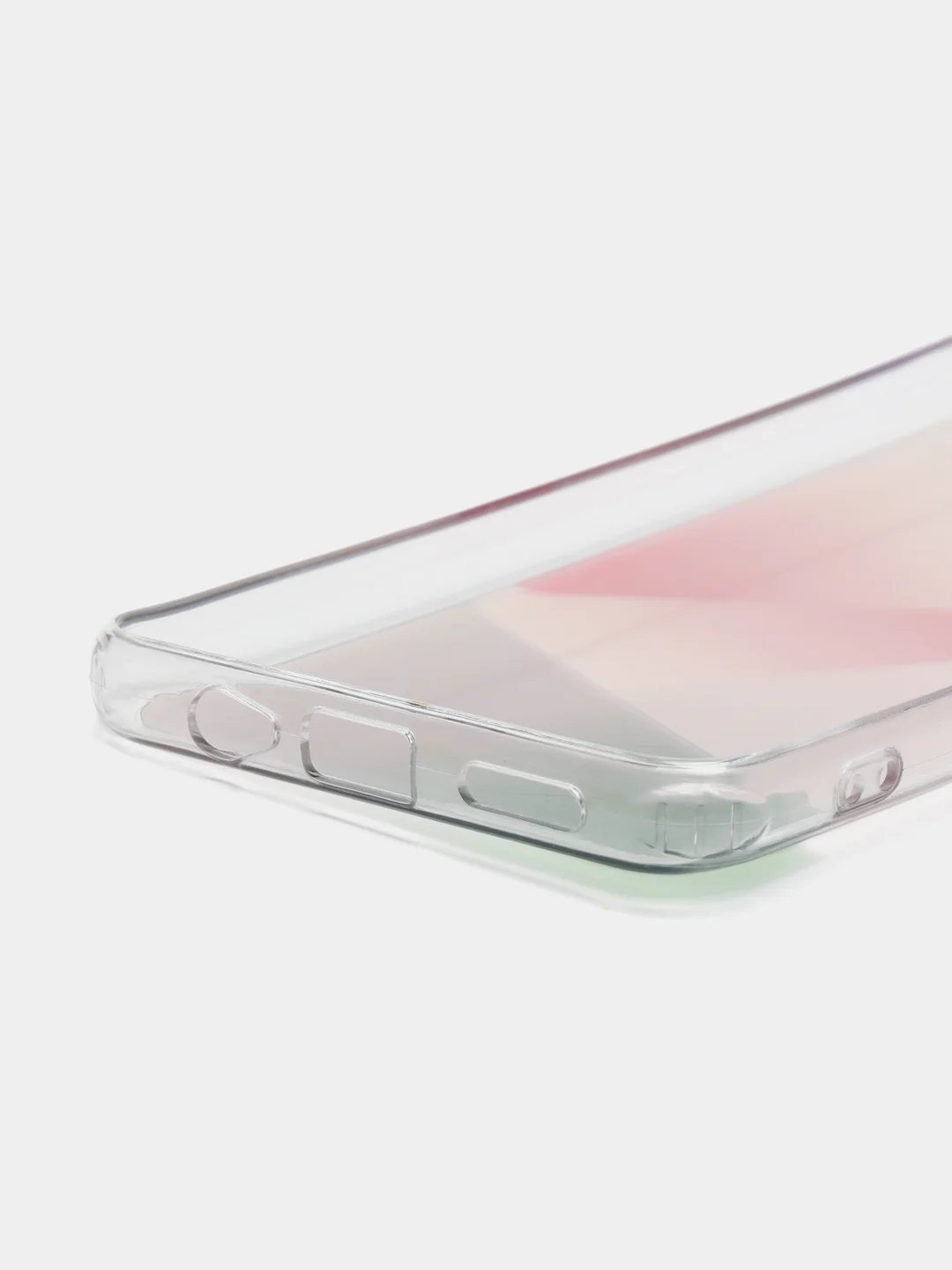 Розовый чехол силиконовый для Note 11, с рисунком, из органического стекла
