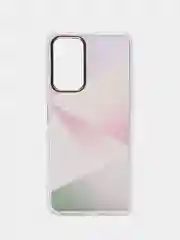 Розовый чехол силиконовый для Note 11, с рисунком, из органического стекла