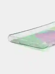 Розовый силиконовый чехол Mi 11t рисунком,из органического стекла