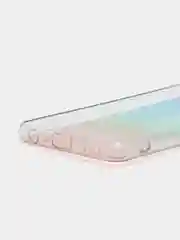 Мятный силиконовый чехол Samsung A22 рисунком,из органического стекла