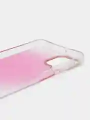 Фуксия силиконовый чехол Samsung A22 рисунком,из органического стекла