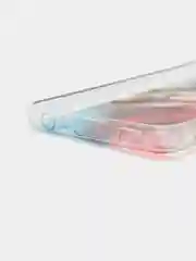 Алый силиконовый чехол Samsung A22 рисунком,из органического стекла