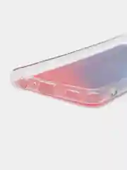 Бирюзовый силиконовый чехол Samsung A22 рисунком,из органического стекла