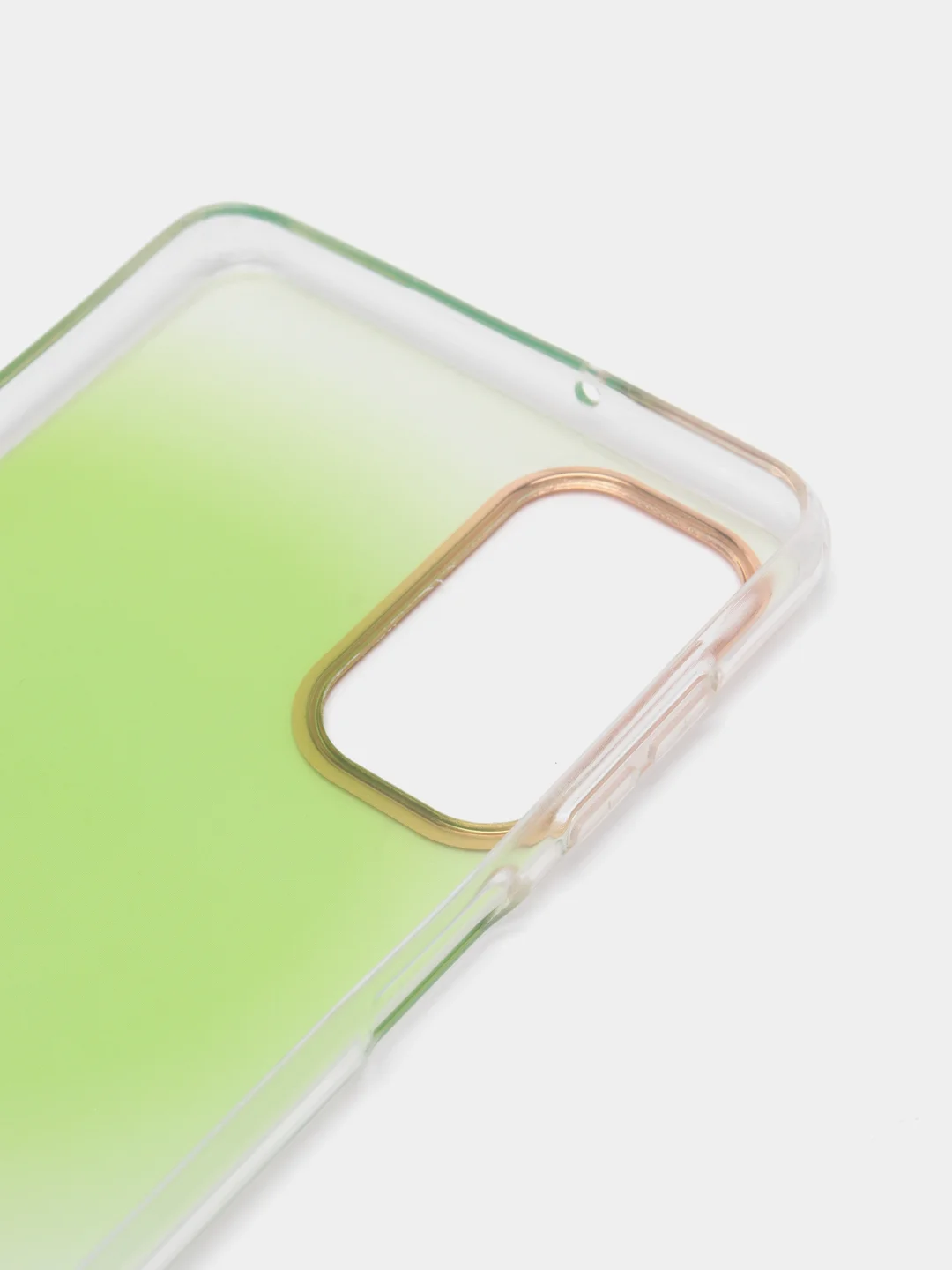 Лайм силиконовый чехол Samsung M52 рисунком,из органического стекла