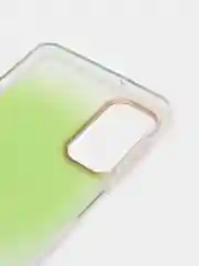 Лайм силиконовый чехол Samsung M52 рисунком,из органического стекла