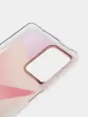 Розовый силиконовый чехол Mi 11t рисунком,из органического стекла