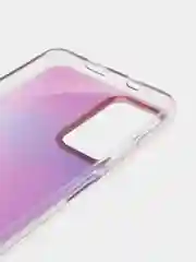 Лавандовый чехол силиконовый для Note 11, с рисунком, из органического стекла