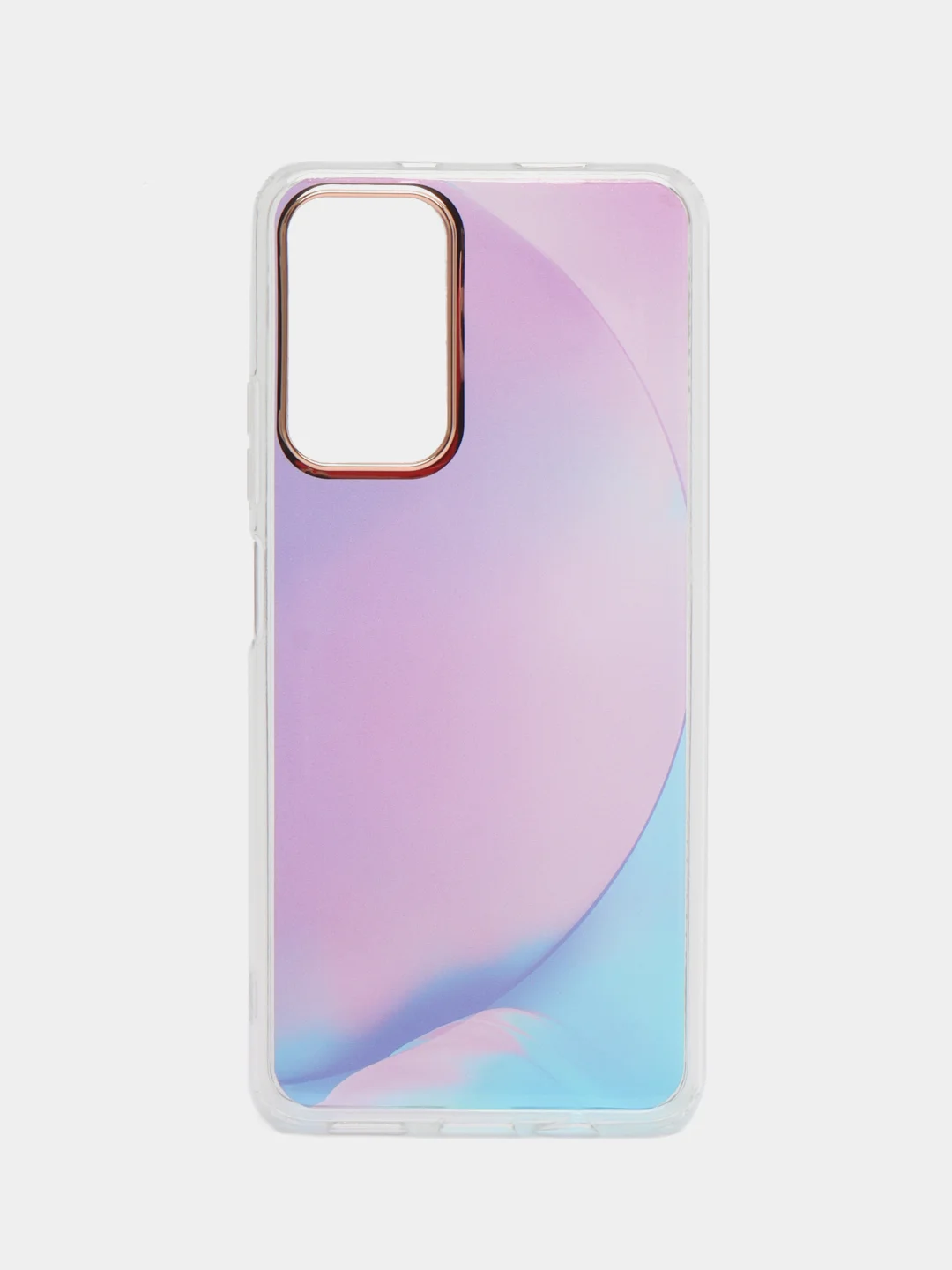 Лавандовый чехол силиконовый для Note 11, с рисунком, из органического стекла