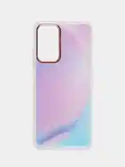 Лавандовый чехол силиконовый для Note 11, с рисунком, из органического стекла