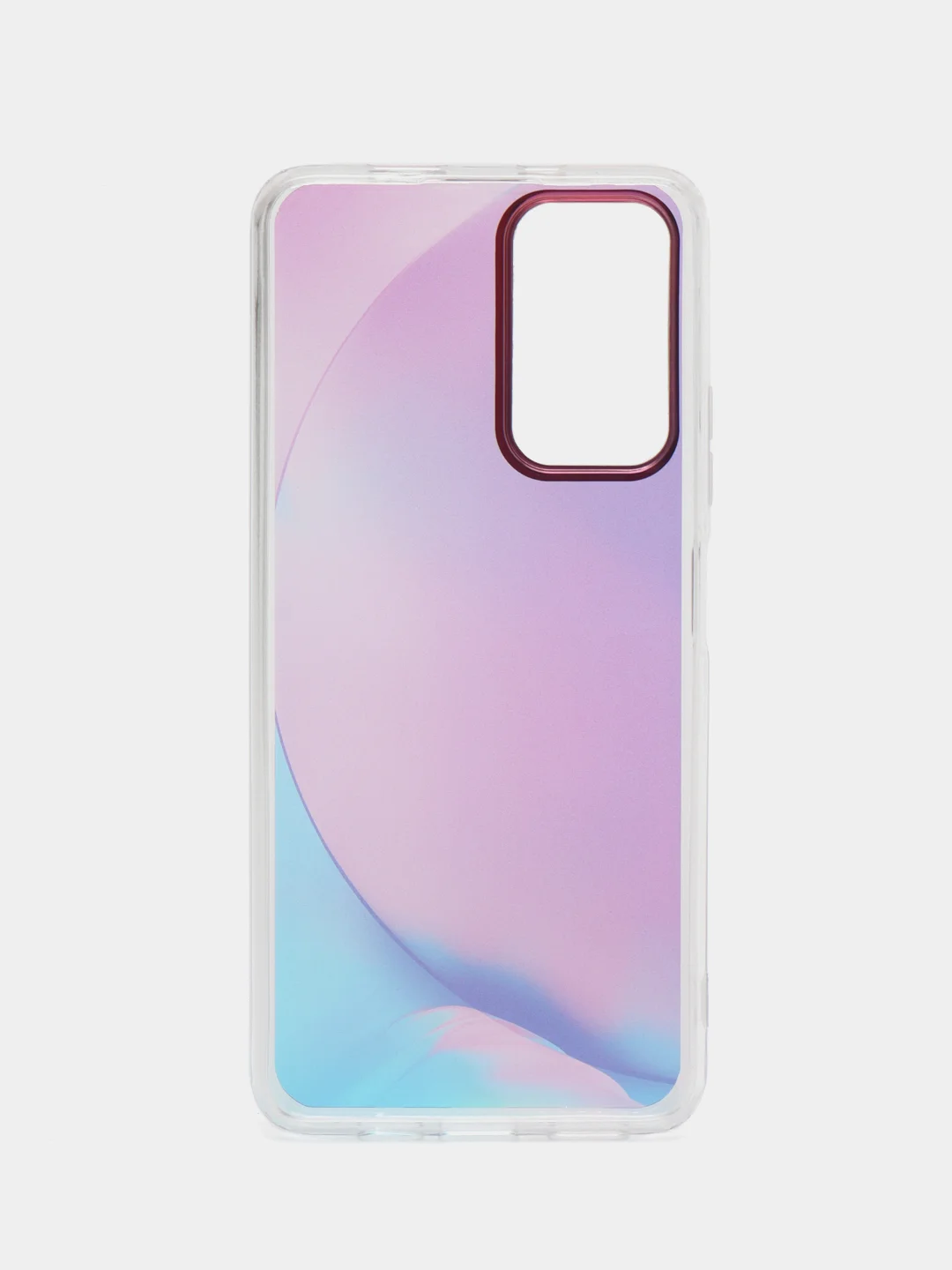 Лавандовый чехол силиконовый для Note 11, с рисунком, из органического стекла